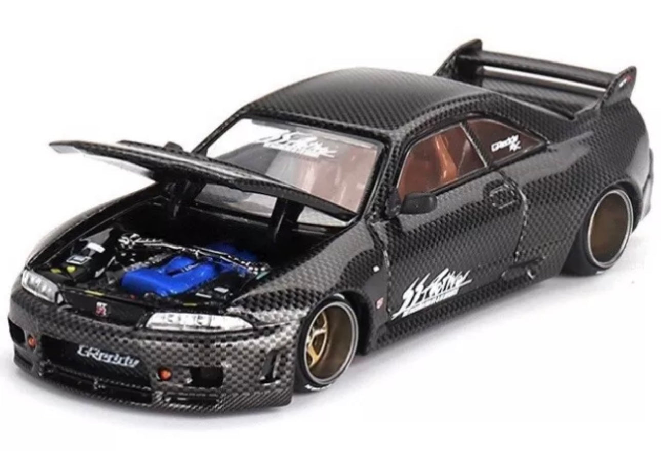 1/64 Nissan Skyline GT-R (R33) Active Carbon R Kaido House x Mini GT