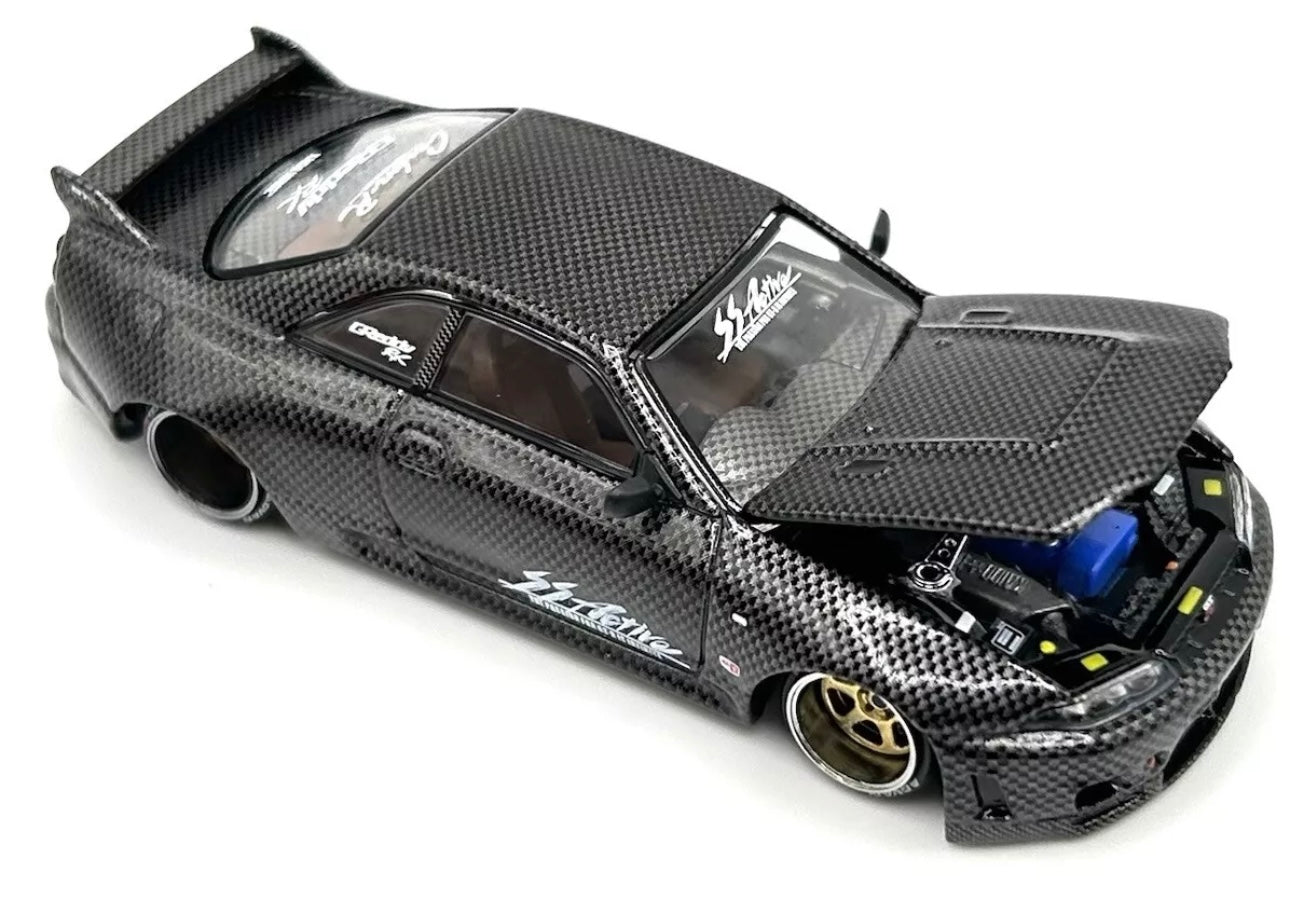 1/64 Nissan Skyline GT-R (R33) Active Carbon R Kaido House x Mini GT