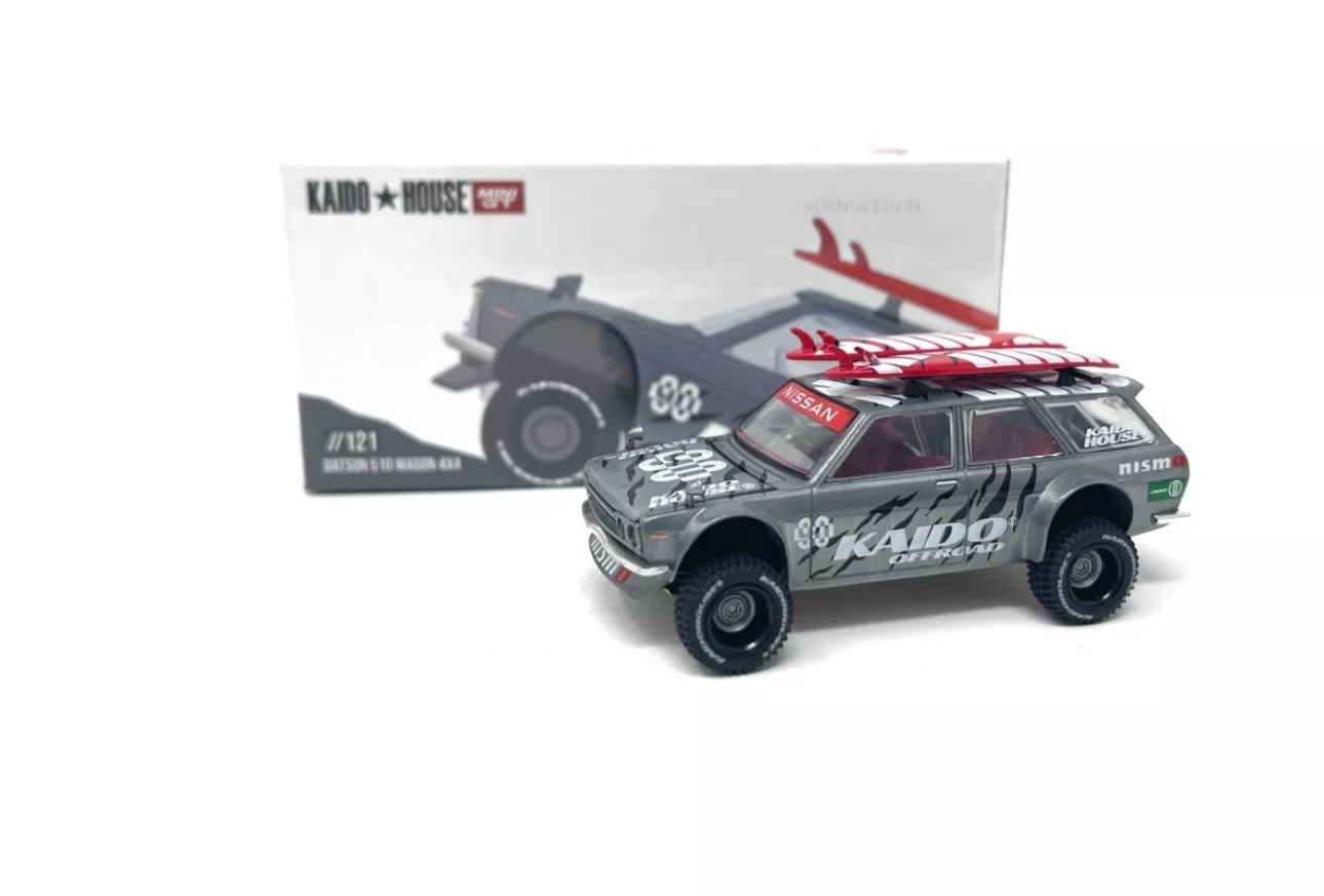 Kaido House x Mini GT 1:64 Datsun KAIDO 510 Wagon 4×4 Kaido Offroad V1