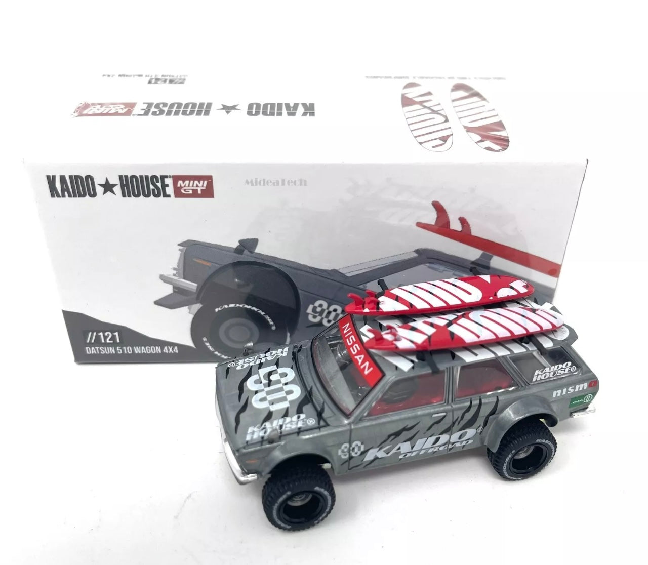 Kaido House x Mini GT 1:64 Datsun KAIDO 510 Wagon 4×4 Kaido Offroad V1