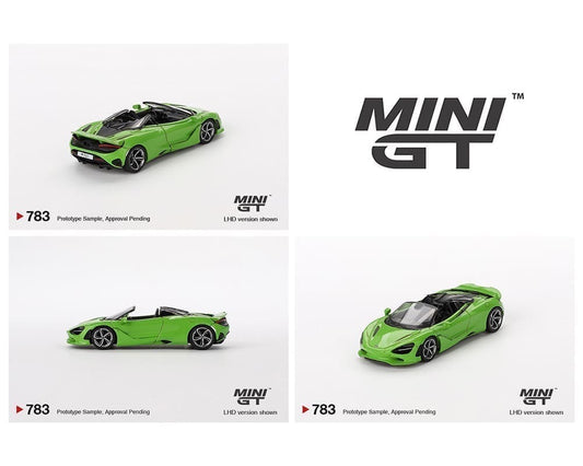 Mini GT 1:64 McLaren 750S Spider – Mantis Green – Mijo Exclusives