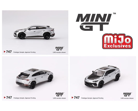 Mini GT 1:64 Lamborghini Urus Performante – Grigio Nimbus – MiJo Exclusives