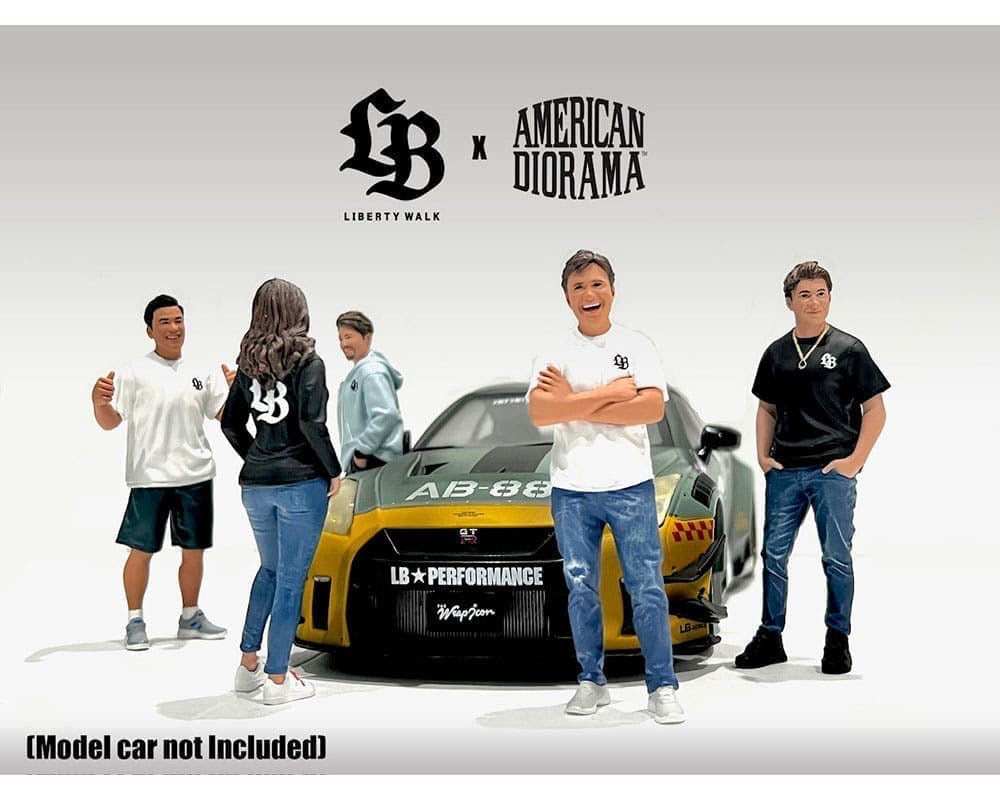 American Diorama 1:18 Figures Team Liberty Walk – (Set of 5 figures) – Mijo Exclusives