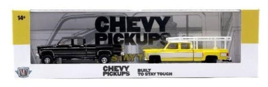 M2 Machines 1:64 Auto-Haulers Release 78 Assortment:  Mid-1970s Chevrolet Silverado 30 Dually trucks