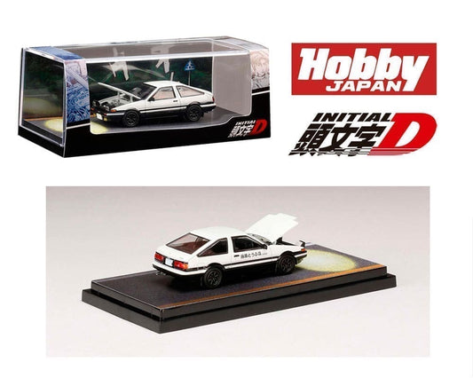 Hobby Japan 1:64 Toyota Sprinter Trueno GT APEX (AE86) Initial D Engine Mounted Model VS Kyoichi Sudo