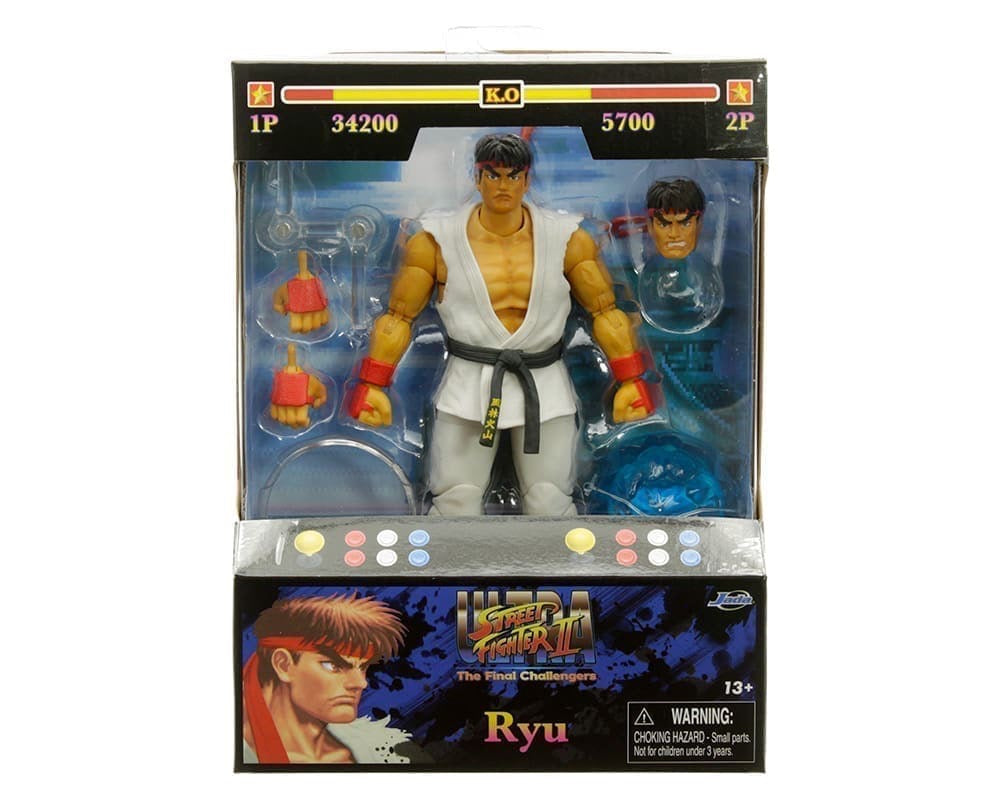 Jada Action Figure 6″ Ryu – Ultra Street Fighter II The Final Challengers