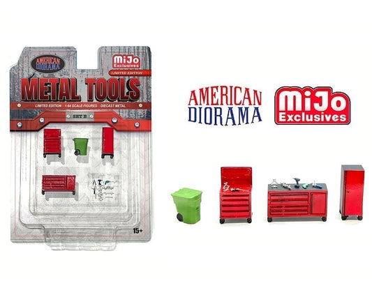 American Diorama 1:64 Metal Tools Set B – Mijo Exclusives