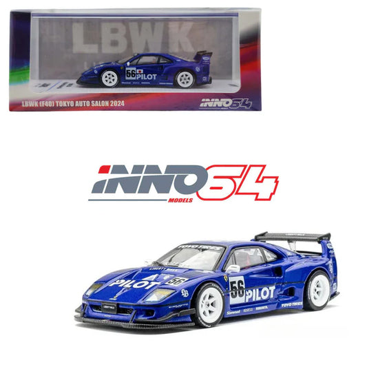 Ferrari F40 Liberty Walk Pilot Tokyo Auto Salon 2024 Blue Inno 64