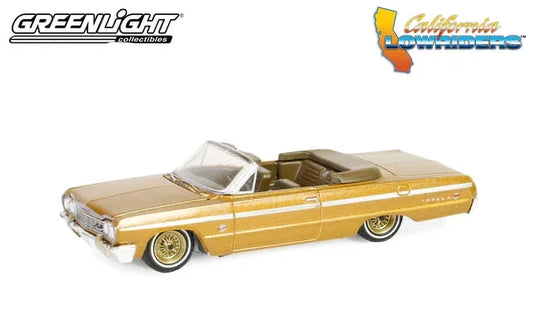 1964 Chevrolet Impala Convertible Gold California Lowriders Series 5 Greenlight Collectibles